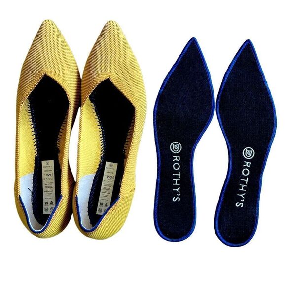 Rothy’s Sunflower Textile, The point ballet Flats. - Picture 3 of 6